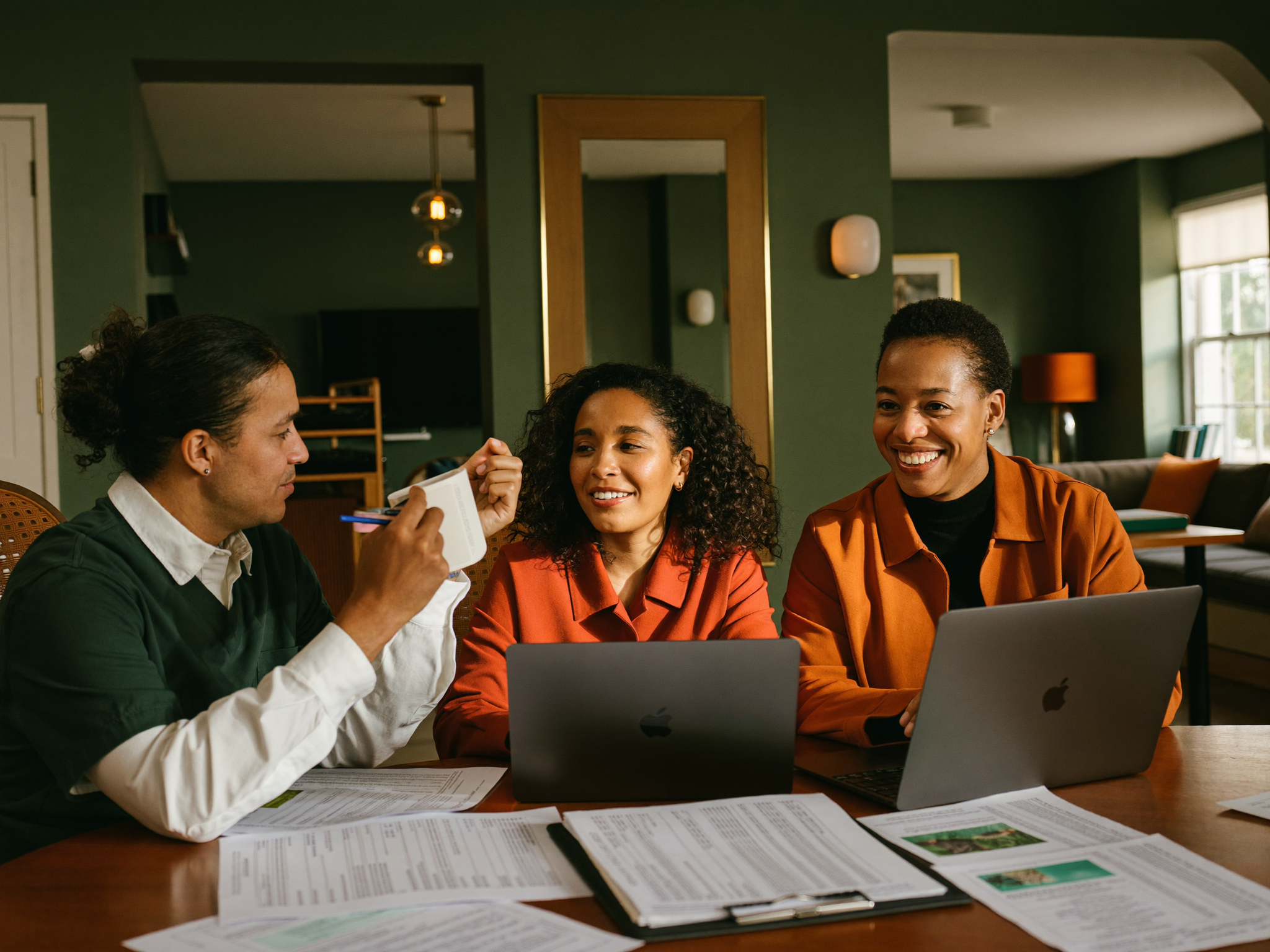 OraMed RCM billing and coding specialists reviewing claims together